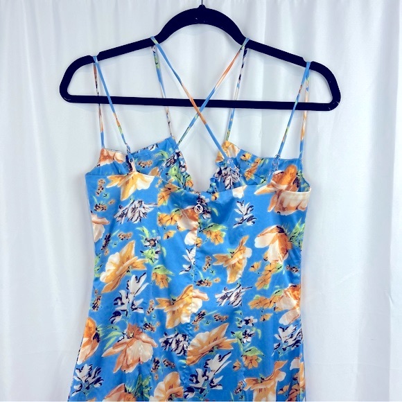 Nookie Simone Frill Maxi Blue Women's Size XS - Picture 10 of 14